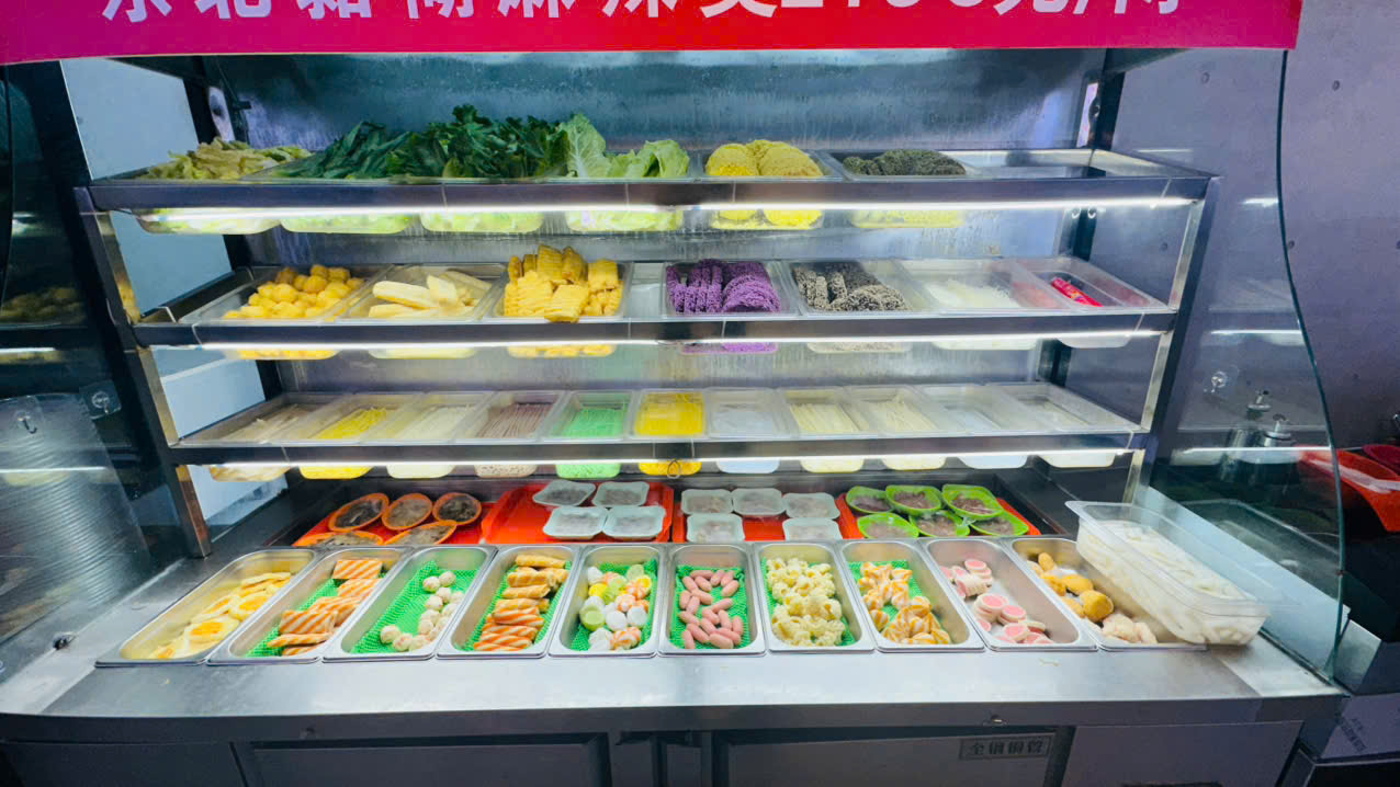 Tủ nguyên liệu lẩu Malatang tự chọn